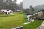 Grave acidente entre três caminhões na BR–364 em Ouro Preto do Oeste