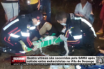 Quatro vítimas são socorridas pelo SAMU após colisão entre motocicletas na Vila do Sossego – Vídeo