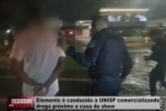 Elemento é conduzido à UNISP após ser flagrado comercializando droga próximo a casa de show em Ariquemes – Vídeo