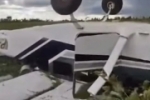 Avião cai com 450 kg de drogas em fazenda; o piloto fugiu – VEJA O VÍDEO